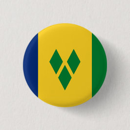 Nationalflagge St. Vincent und die Grenadinen Button