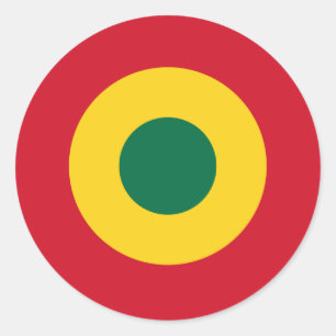 Nationalflagge-Symbol der Armee von Ghana Runder Aufkleber