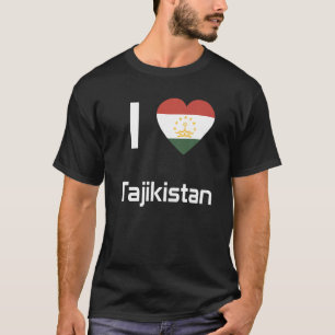 Nationalflagge Tadschikistans Souvenir für Männer T-Shirt