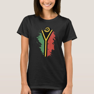 Nationalflagge Vanuatu Souvenir für Männer Frauen T-Shirt