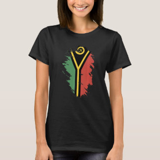 Nationalflagge Vanuatu Souvenir für Männer Frauen T-Shirt