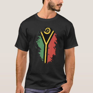 Nationalflagge Vanuatu Souvenir für Männer Frauen T-Shirt