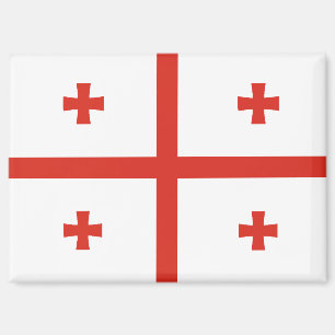 Nationalflagge von Georgien Rechteck-Magnet  Magnet