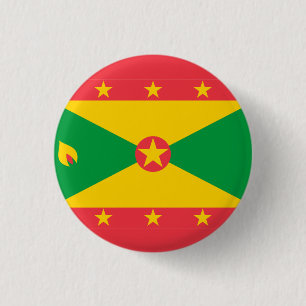 Nationalflagge von Grenada Button