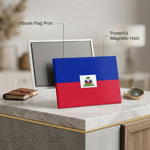 Nationalflagge von Haiti Rechteckmagnet  Magnet