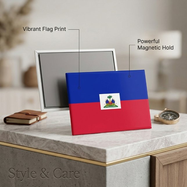 Nationalflagge von Haiti Rechteckmagnet  Magnet (National Flag of Haiti Rectangle magnet)