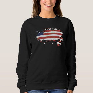 Nationalflagge von Liberia Souvenir für Männer Fra Sweatshirt