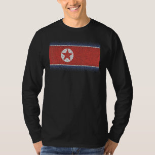 Nationalflagge von Nordkorea Souvenir für Männer T-Shirt