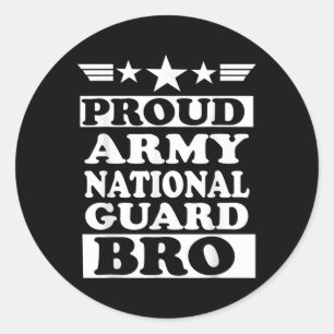 Nationalgarde der Proud-Armee Bruderlandschaft Runder Aufkleber