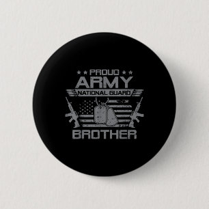 Nationalgarde der Proud Brüderflagge USA Militar Button