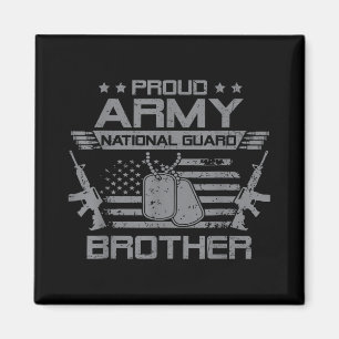 Nationalgarde der Proud Brüderflagge USA Militar Magnet