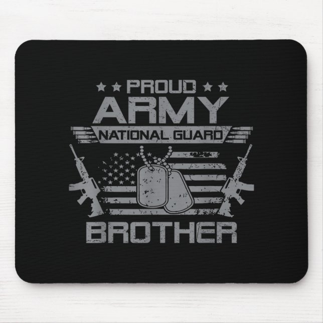 Nationalgarde der Proud Brüderflagge USA Militar Mousepad (Vorne)