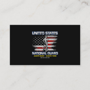 Nationalgardist Veteran Immer Bereit Amerikanische Visitenkarte