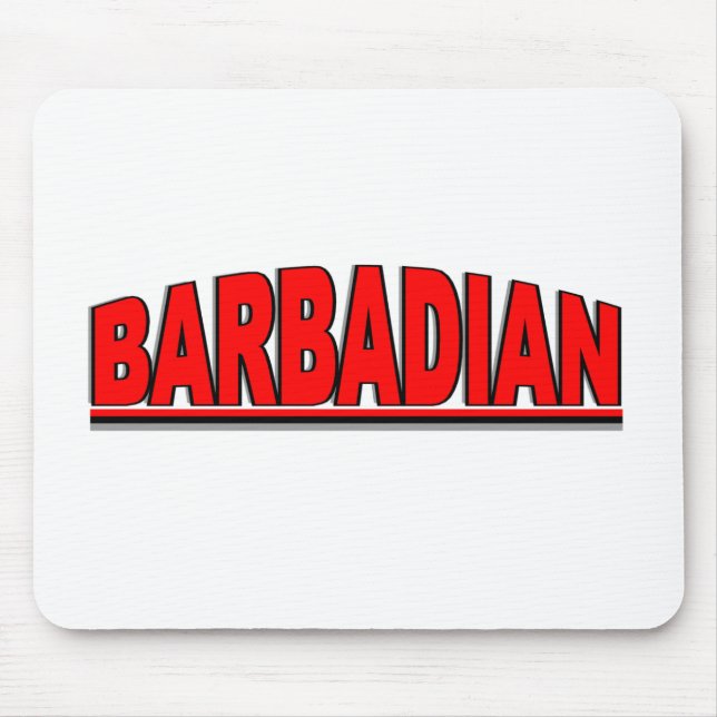 Nationalitäten - "Barbadian " Mousepad (Vorne)