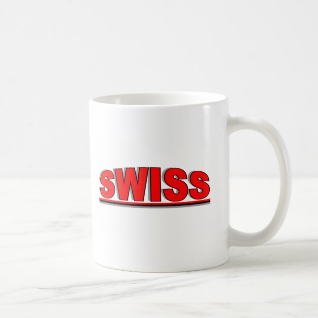 Nationalitäten - "Schweizer " Kaffeetasse (Rechts)
