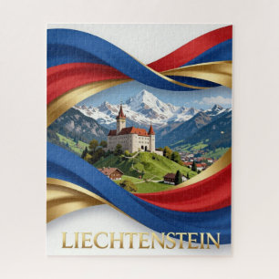 Nationalkulturflagge LIECHTENSTEIN Erbe