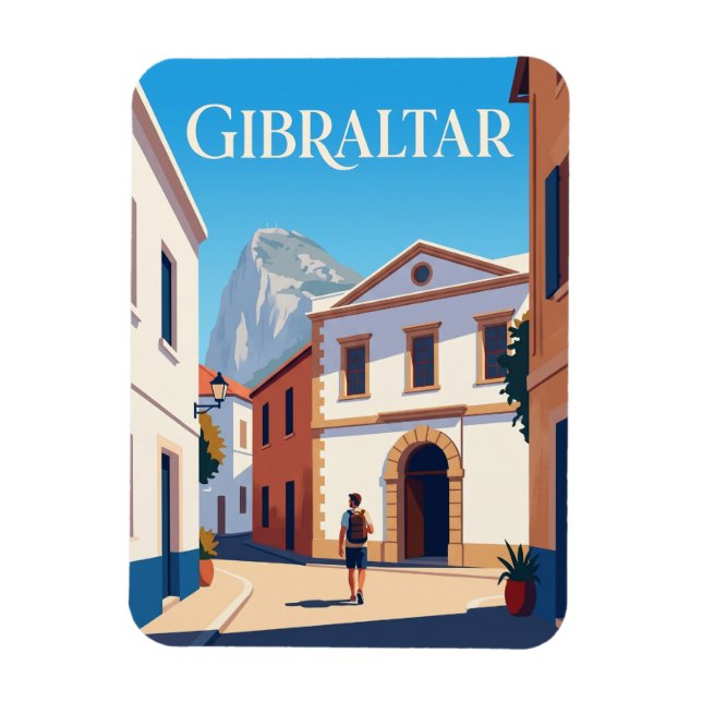 Nationalmuseum Gibraltar Gibraltar Magnet (Vertikal)
