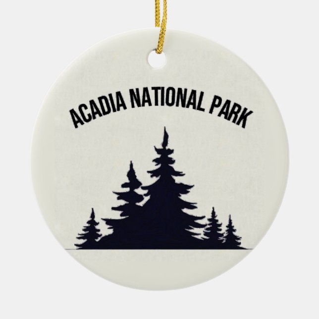 Nationalpark Acadia Keramik Ornament (Vorne)