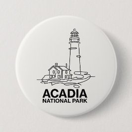 Nationalpark Acadia Lighthouse Kunst, Dichtung und Button