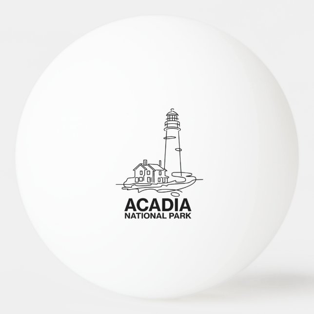 Nationalpark Acadia Lighthouse Kunst, Dichtung und Tischtennisball (Vorderseite)