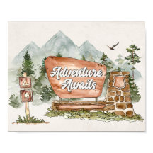 Nationalpark Adventure Awaits-Zeichen