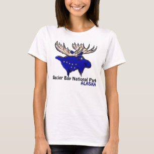 Nationalpark-Alaska-Flaggendament-stück Glacier T-Shirt