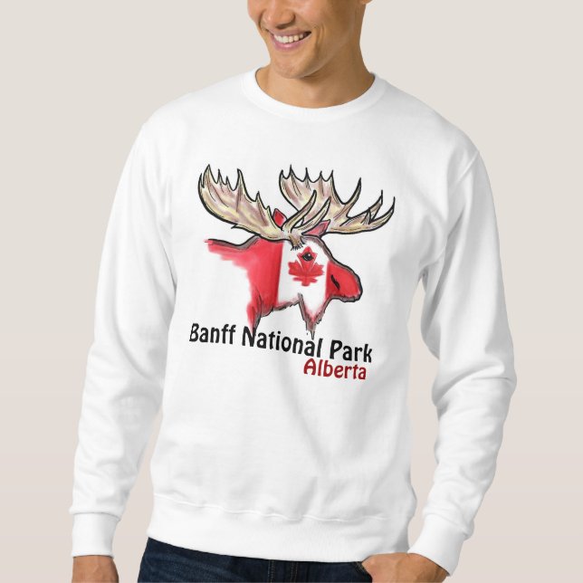 Nationalpark-Albertas Kanada Banffs Elch-Shirt Sweatshirt (Vorderseite)