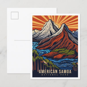Nationalpark Amerikanisch-Samoa USA Reise Postkarte
