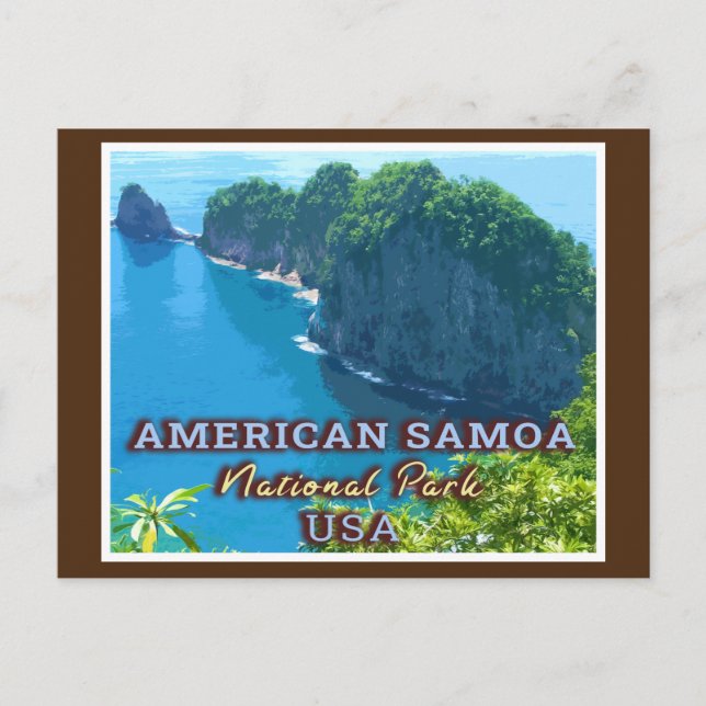 NATIONALPARK AMERIKANISCHER SAMOA - AMERIKANISCHE  POSTKARTE (Vorderseite)