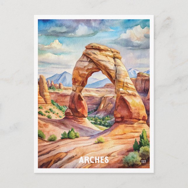 Nationalpark Arches Postkarte (Vorderseite)