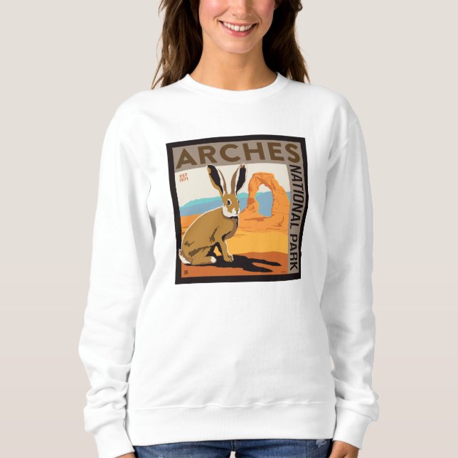 Nationalpark Arches, Utah | Kaninchen Sweatshirt (Vorderseite)