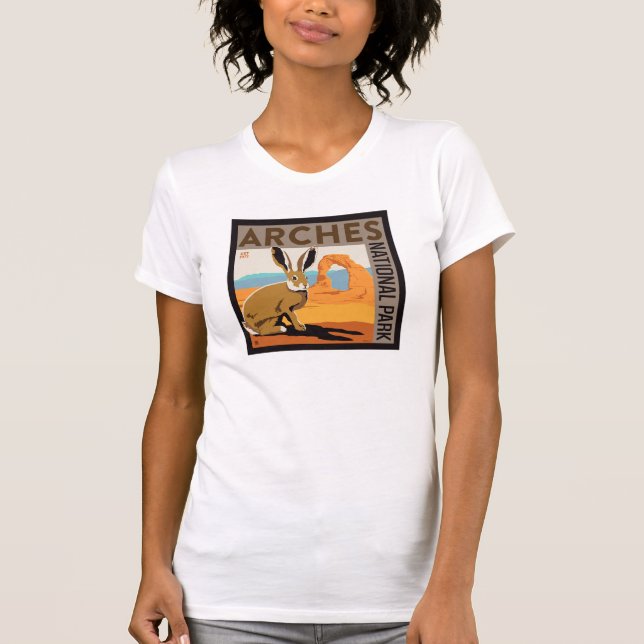 Nationalpark Arches, Utah | Kaninchen T-Shirt (Vorderseite)