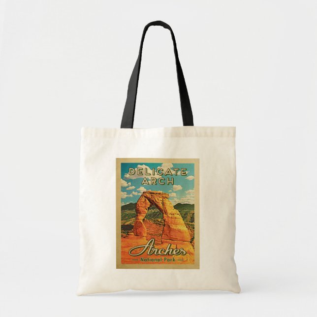 Nationalpark Arches - Vintager, delikater Arche Tragetasche (Vorne)
