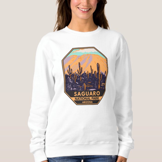 Nationalpark Arizona Wasson Peak Vintag Sweatshirt (Vorderseite)