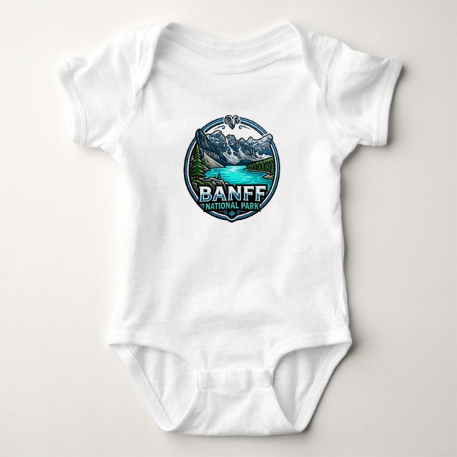 NATIONALPARK BANFF BABY STRAMPLER (Vorderseite)