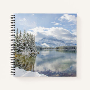 Nationalpark Banff im Winter Notizbuch