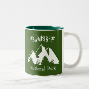 Nationalpark Banff Zweifarbige Tasse