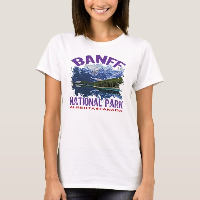 Nationalpark Banffs, Alberta Kanada T-Shirt (Vorderseite)