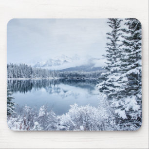 Nationalpark Banffs im Winter Mousepad