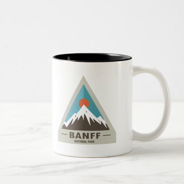 Nationalpark Banffs Zweifarbige Tasse (Rechts)