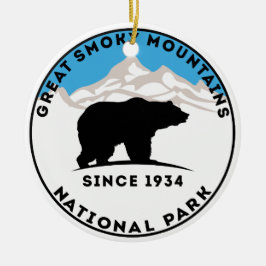 Nationalpark-Bär Great Smoky Mountains Keramikornament
