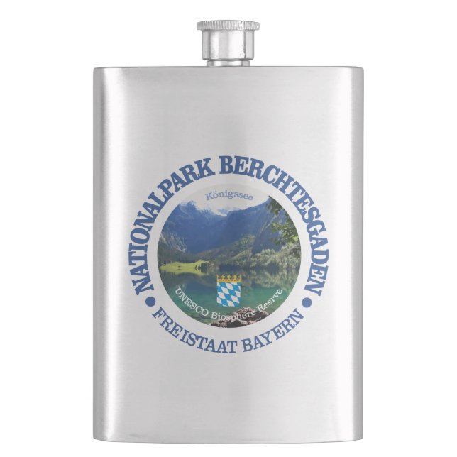 Nationalpark Berchtesgaden Flachmann (Vorderseite)