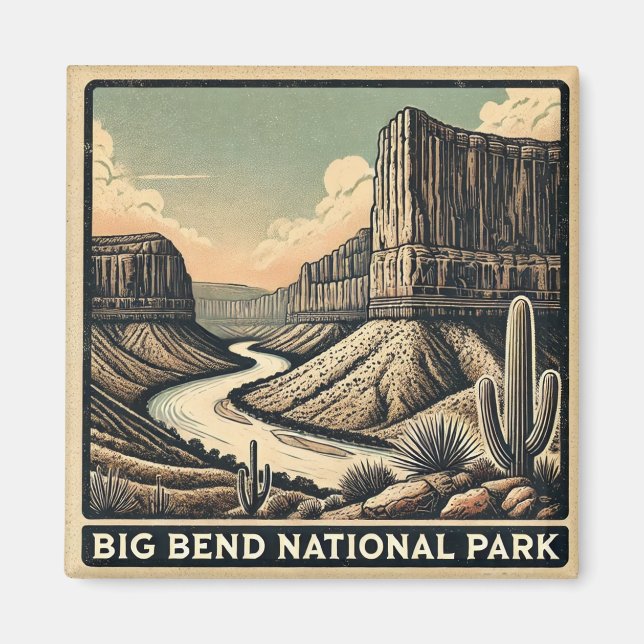 Nationalpark Big Bend Magnet (Vorne)