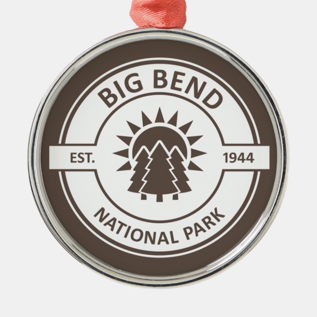 Nationalpark Big Bend Ornament Aus Metall (Vorne)