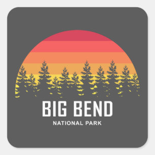 Nationalpark Big Bend Quadratischer Aufkleber