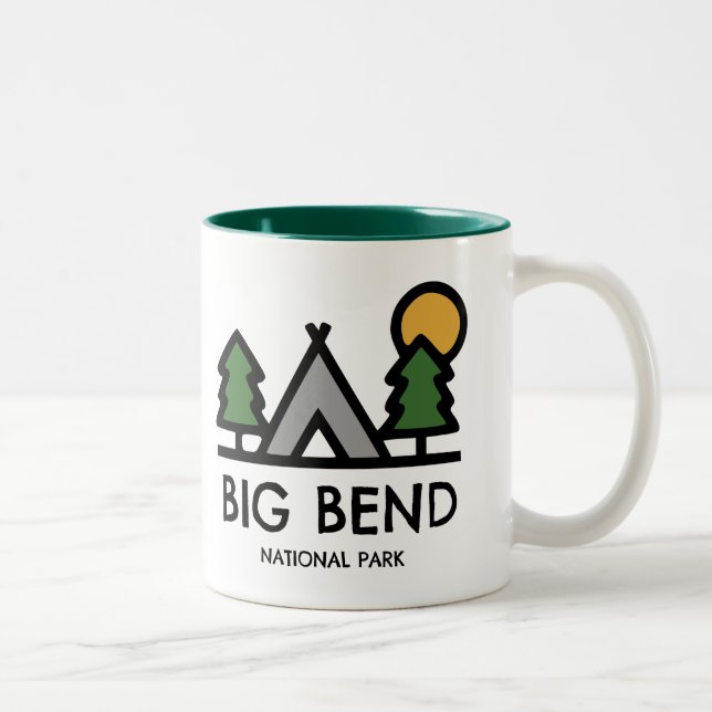 Nationalpark Big Bend Zweifarbige Tasse (Rechts)