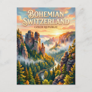 Nationalpark Böhmische Schweiz Tschechische Republ Postkarte