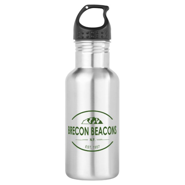 Nationalpark Brecon Beacons Edelstahlflasche (Vorderseite)