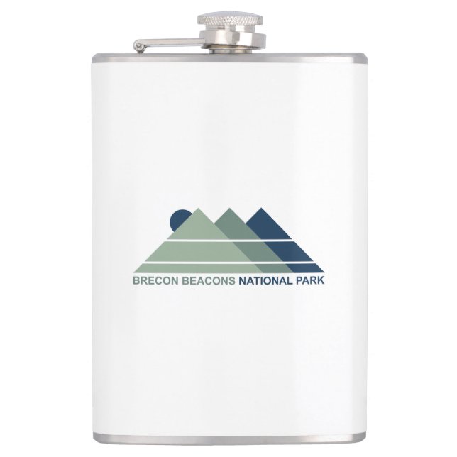 Nationalpark Brecon Beacons Flachmann (Vorderseite)