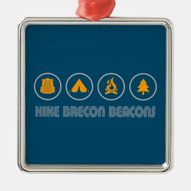 Nationalpark Brecon Beacons Ornament Aus Metall (Vorne)
